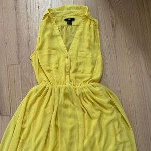 H&M yellow dress size 2